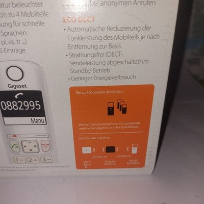 Gigaset AE690 NEU Schurloses Telefon +Basisstation Freisprech DECT leuchttasten