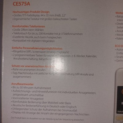 Gigaset CE575A WieNEU Schnurlostelefon Akku silber Anrufbeantworter Farbdisplay