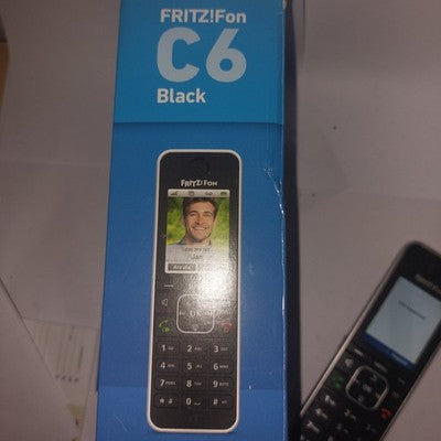 AVM Fritz!Fon C6 +Ladeschale Schnurlos DECT HD Telefon schwar z.B. für FRITZ!Box