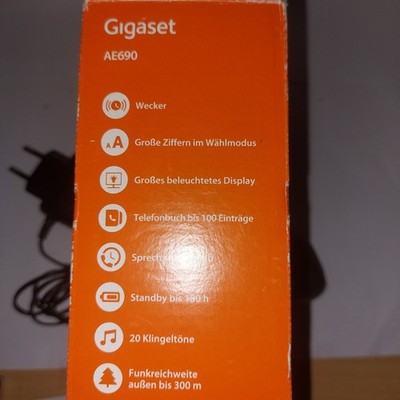 GIGASET AE690 wie NEU Schnurloses Telefon Basisstation Ladestation Akkus DECT