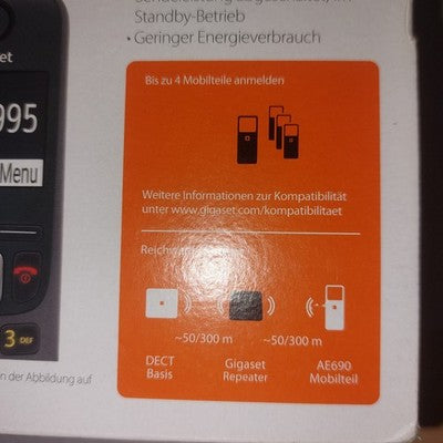 GIGASET AE690 wie NEU Schnurloses Telefon Basisstation Ladestation Akkus DECT