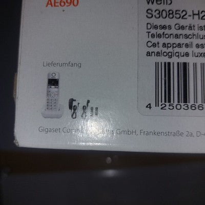 Gigaset AE690 NEU Schurloses Telefon +Basisstation Freisprech DECT leuchttasten
