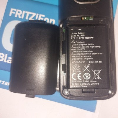 AVM Fritz!Fon C6 +Ladeschale Schnurlos DECT HD Telefon schwar z.B. für FRITZ!Box