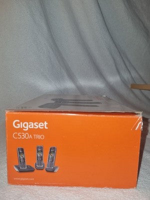 Gigaset C530A Trio SchnurlosTelefon 3 DECT Mobilteile Anrufbeantworter AkkusKabe