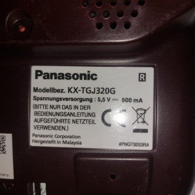 NURAnrufbeantworter Panasonic KX TGJ320GB+Netzteil schnurlosTelefon DECT Weinrot
