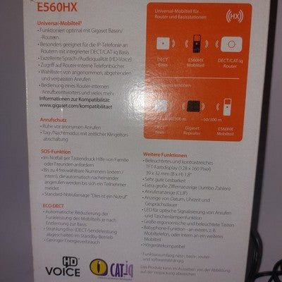 Gigaset E560HX wie NEU Analog/DECT Akku Mobilteil Ladeschale Schnurlos Telefon