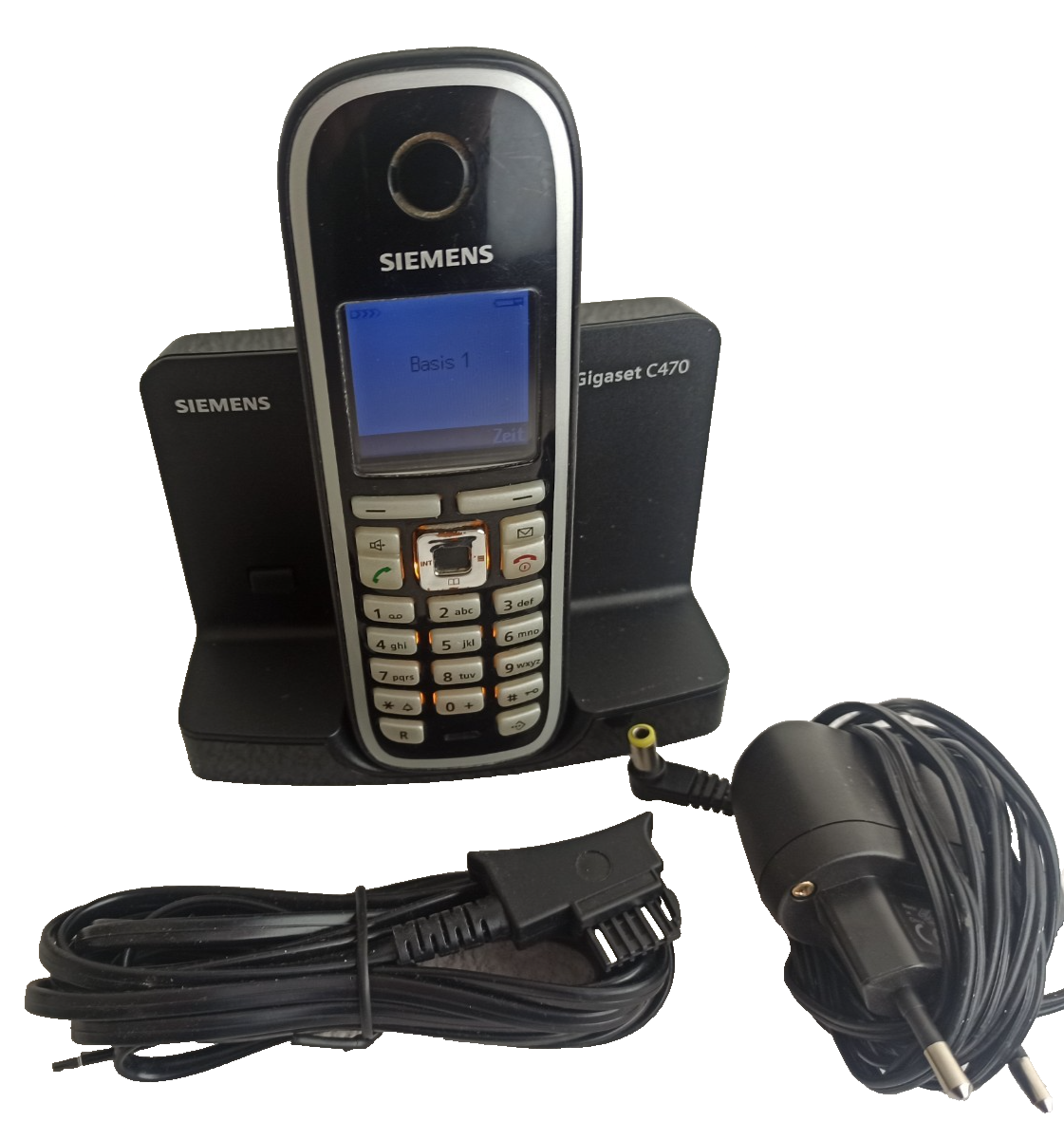 Gigaset C470 C47H Telefon Mit Basis Station Akkus Netzteil Telefonkabel Sehr Gut