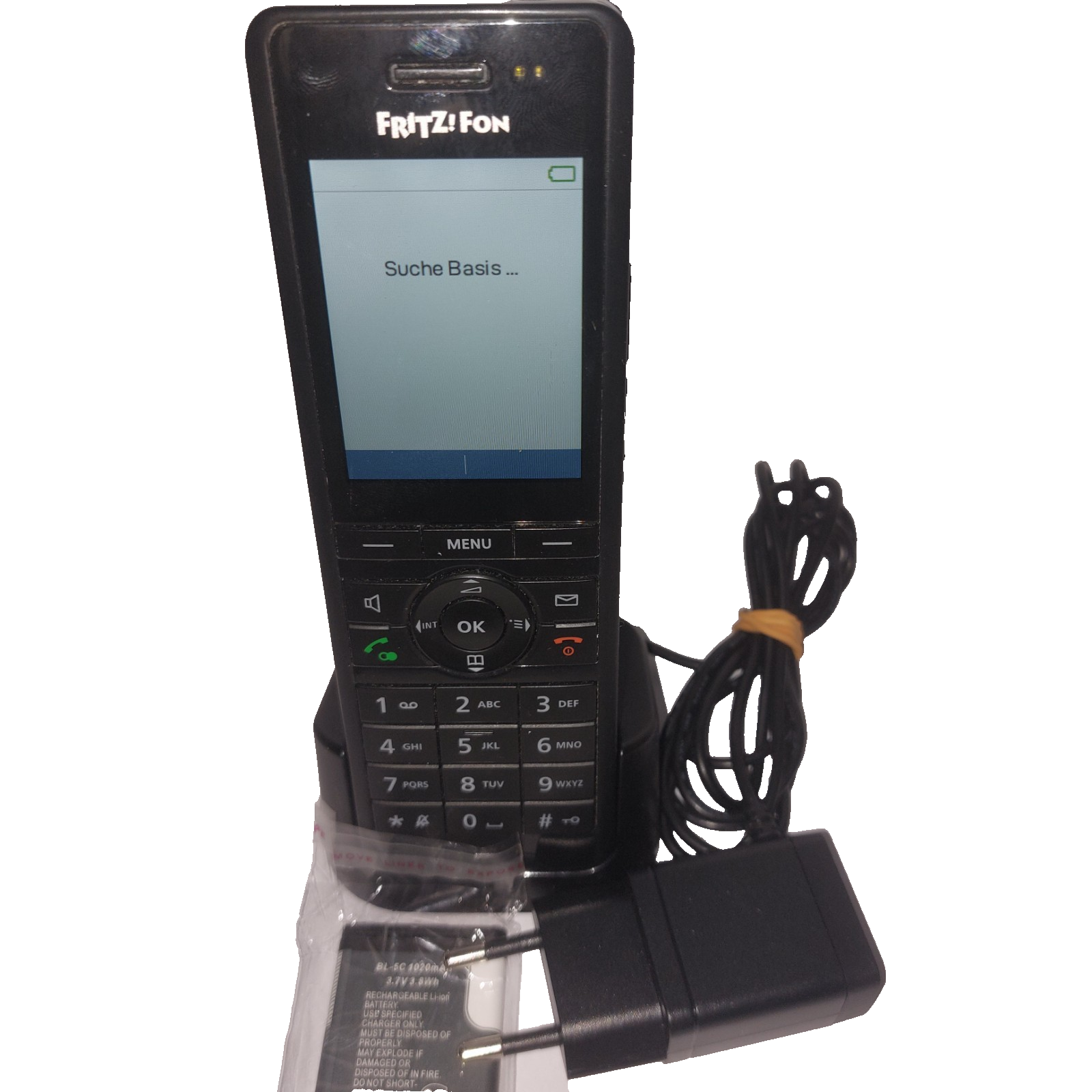FRITZ!Fon X6 schwarz +Akkus DECT-Komforttelefon klares Farbdisplay HD-Telefonie