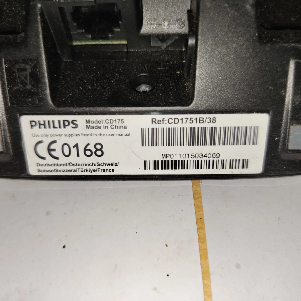 Philips CD175 Anrufbeantworter Festnetztelefon Mobilteil Basisstation Ohne Kabel